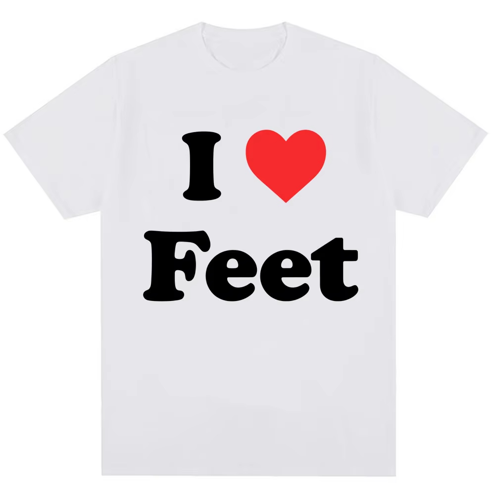 Women Fashion Quotes - Funny I Love Feet Graphic Print
