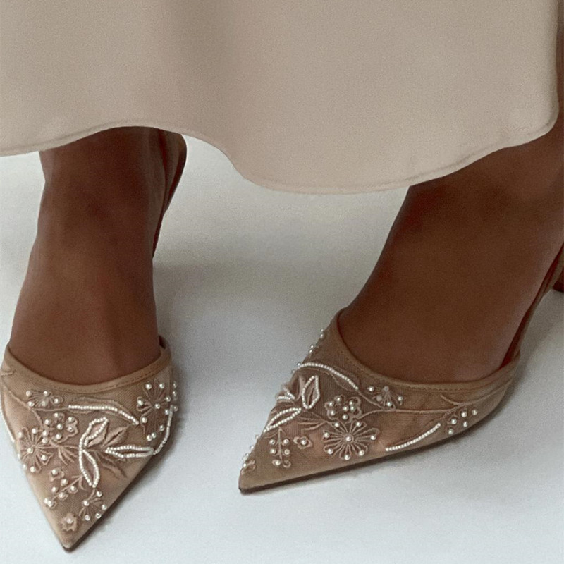 Women Fashion Brand - Summer and Autumn Pointed Fine Heel