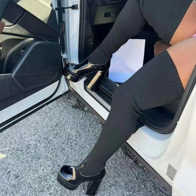 Women'S Fashion Socks - Women Boots Platform Over The Knee