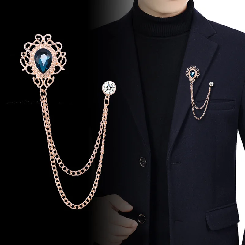Women And Men Fashion - New Vintage Tassel Chain Rhinestone Crystal