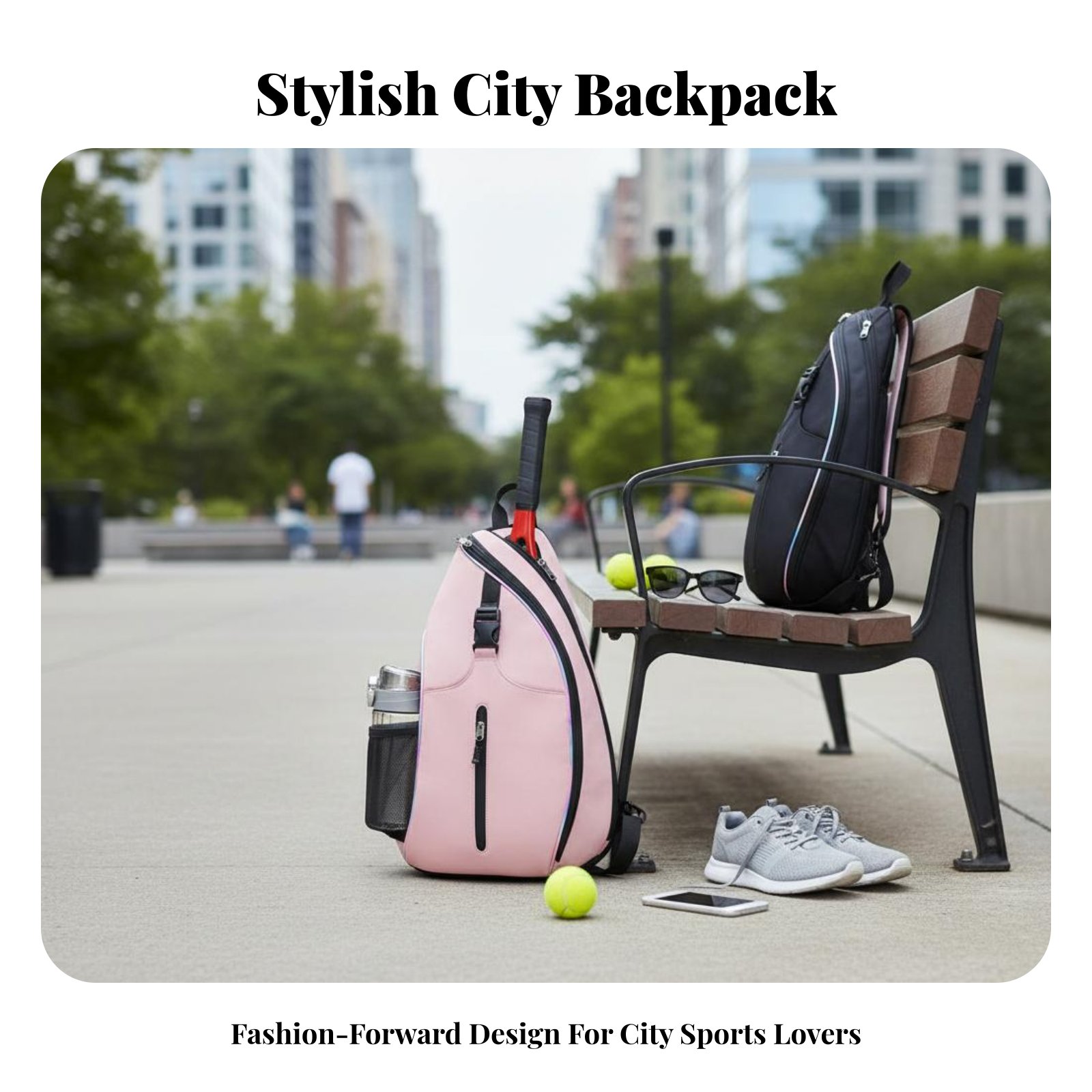 Crossbody Bag Women - Pickleball Backpack Sturdy Badminton Gear Bag