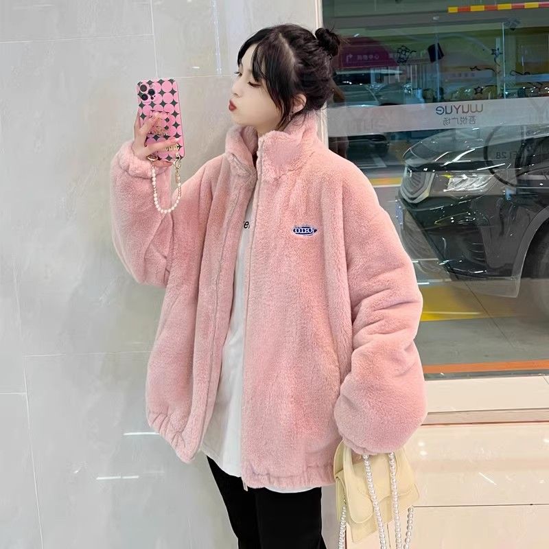 Women'S Fashion Quilted Jacket - 2025 New Loose-Fit Faux Rabbit Fur