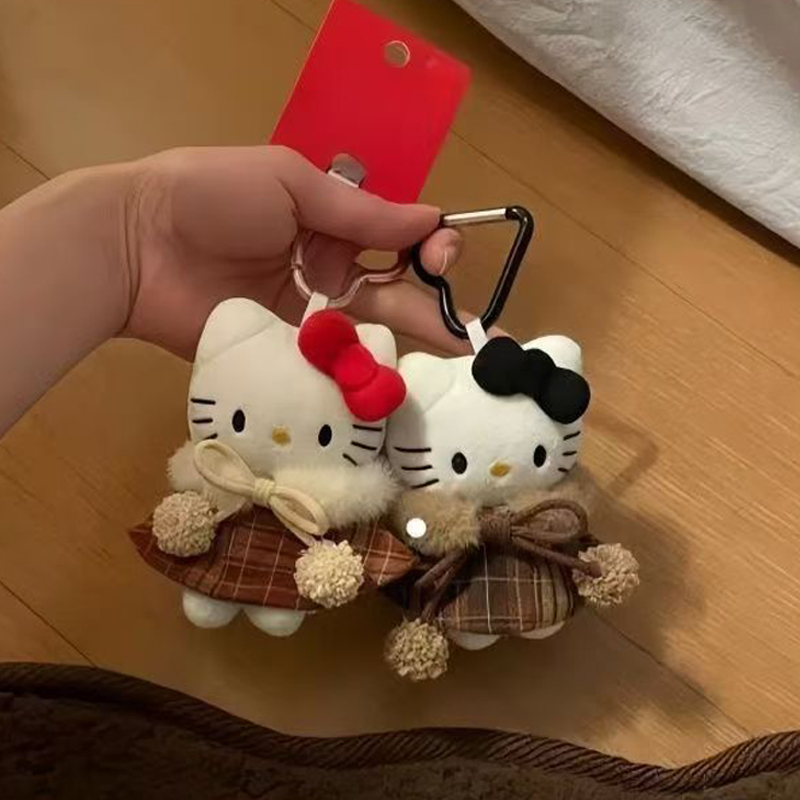 Crossbody Bag Women - Anime Hello Kitty Cartoon Plush Coat