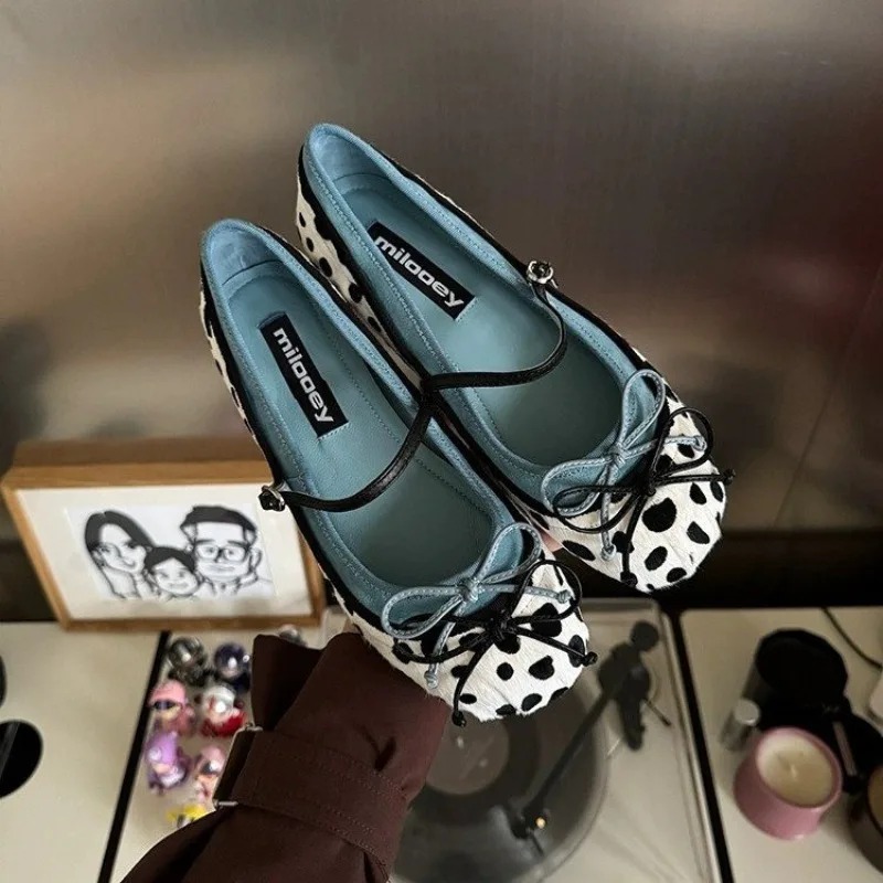 Women'S Fashion Footwear - 2026French Flat Bottomed Rotundity Toe Ballet