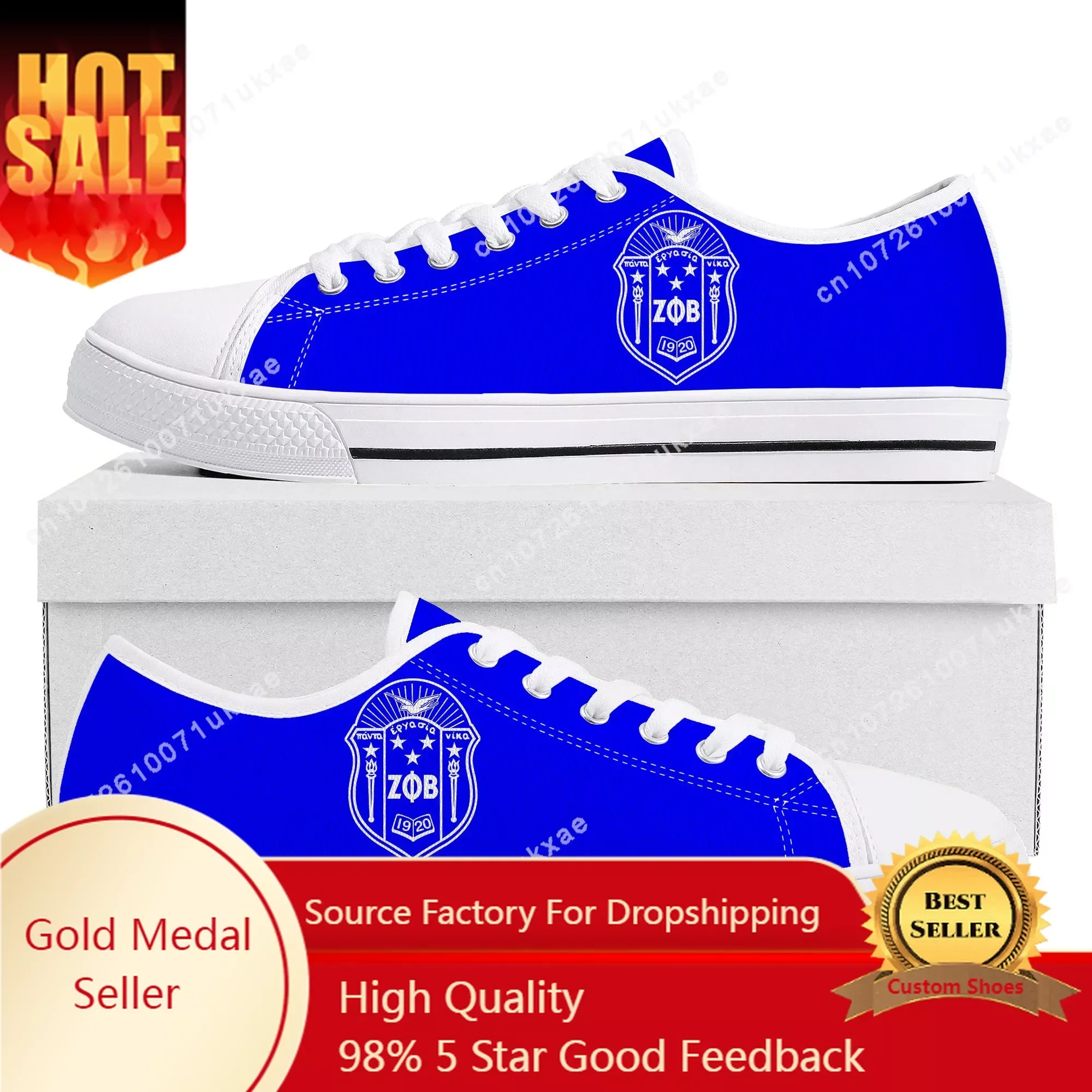 Women'S Fashion In 1920 - zeta Sorority ZPB 1920 Low Top