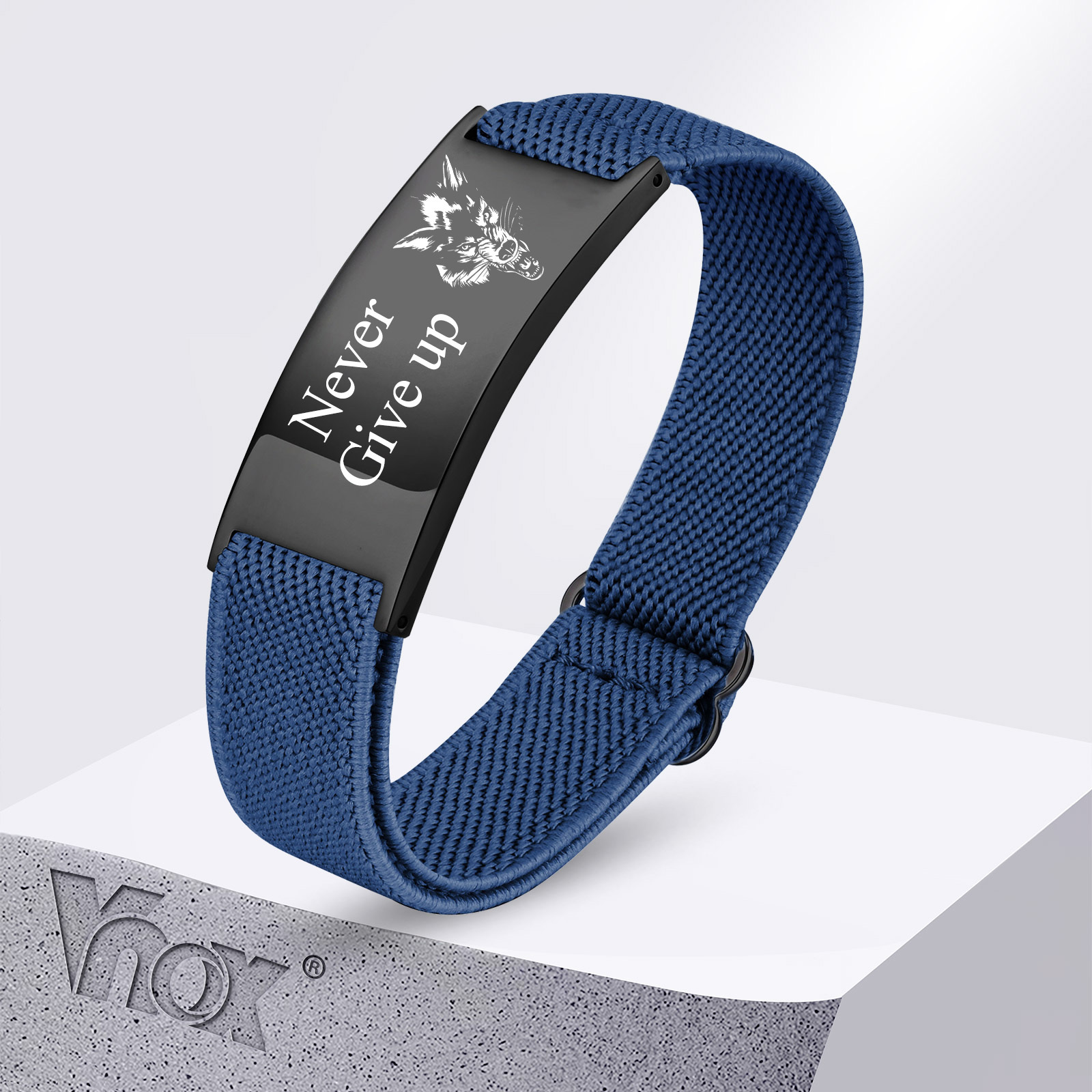 Women Fashion Quotes - Vnox Customized Elastic Strap Stainless Steel