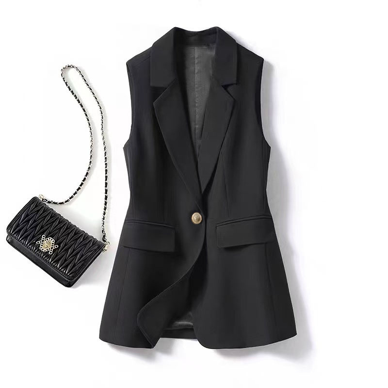 Women'S Fashion Quilted Jacket - Women's Fashion Suit Vest New Mid-Length