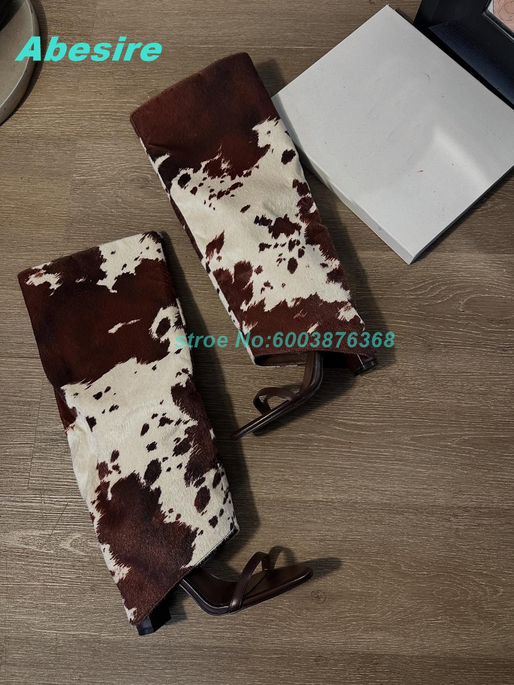 Cow Pattern Patchwork Suede Sa - Women'S Fashion Boots review and price