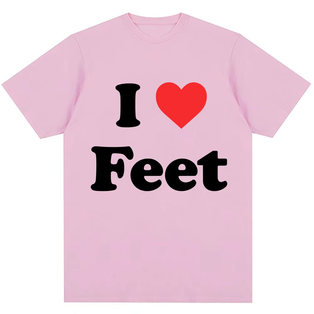 Funny I Love Feet Graphic Prin - Women Fashion Quotes review and price
