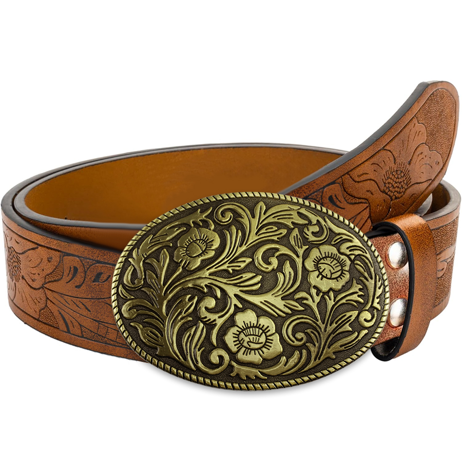 Tang Grass Pattern Buckle Belt - Women Fashion Nz review and price
