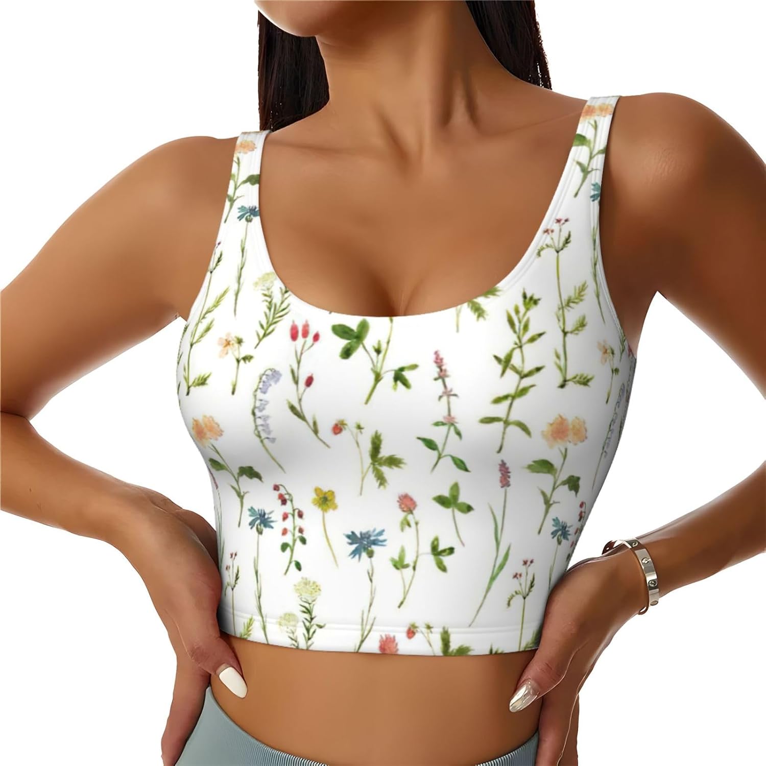 Season Watercolors of Herbs Fl - Women Fashion Vest review and price