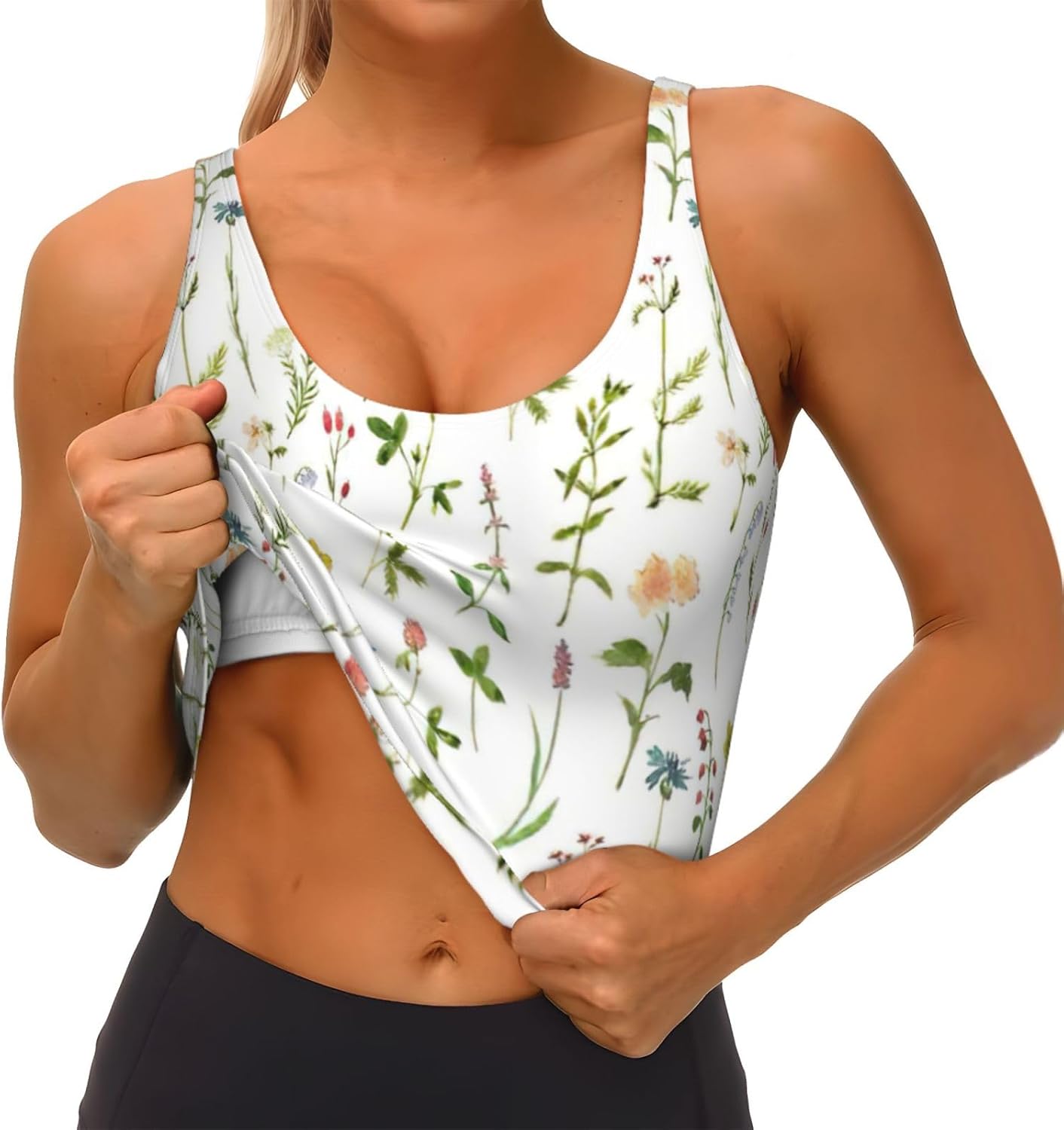 Season Watercolors of Herbs Fl - Women Fashion Vest review and price