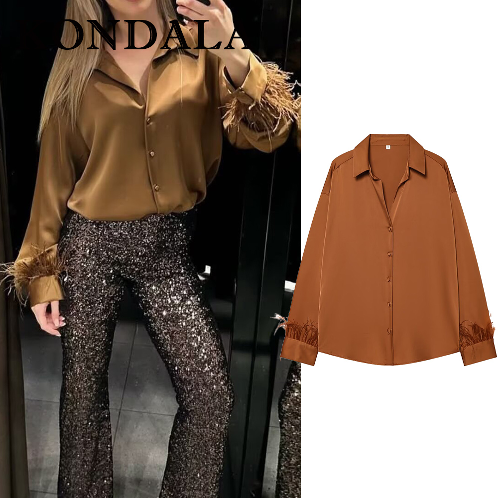 KONDALA Vintage Solid Orange T - Women'S Fashion Trends Fall 2025 review and price