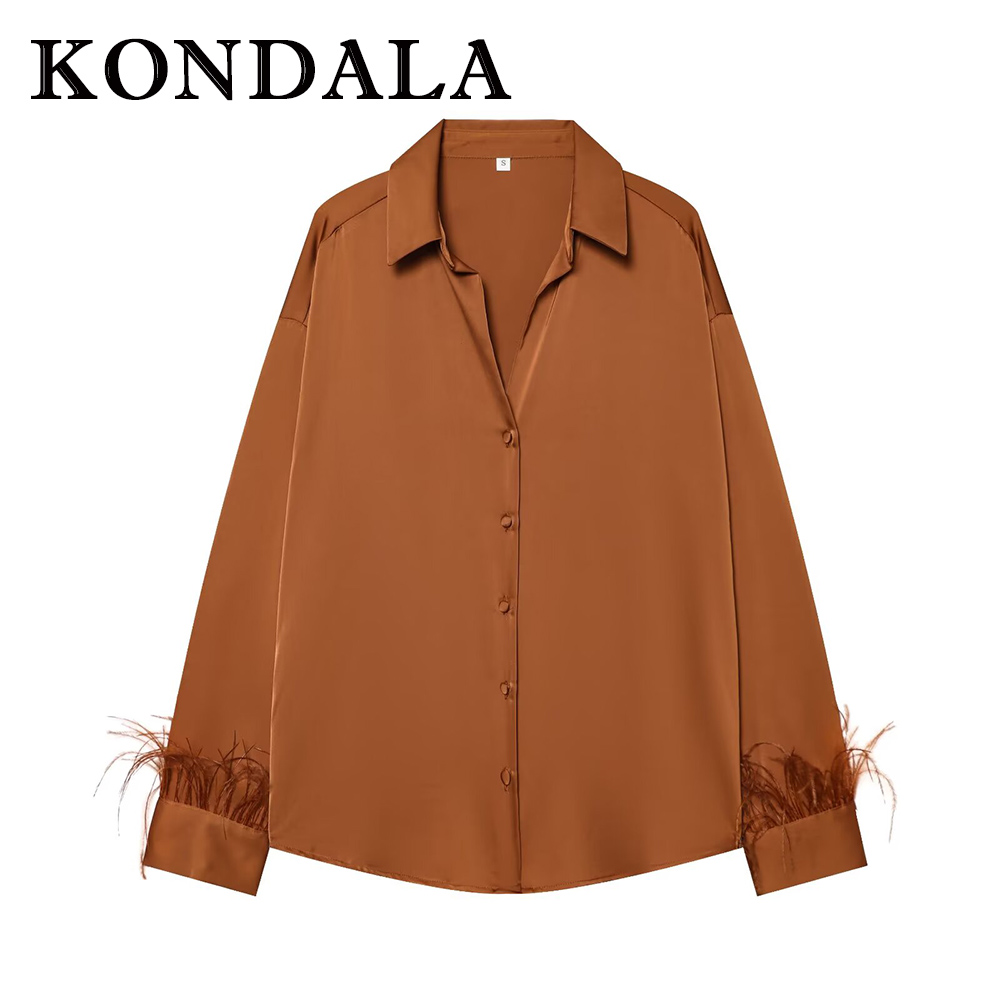 KONDALA Vintage Solid Orange T - Women'S Fashion Trends Fall 2025 review and price