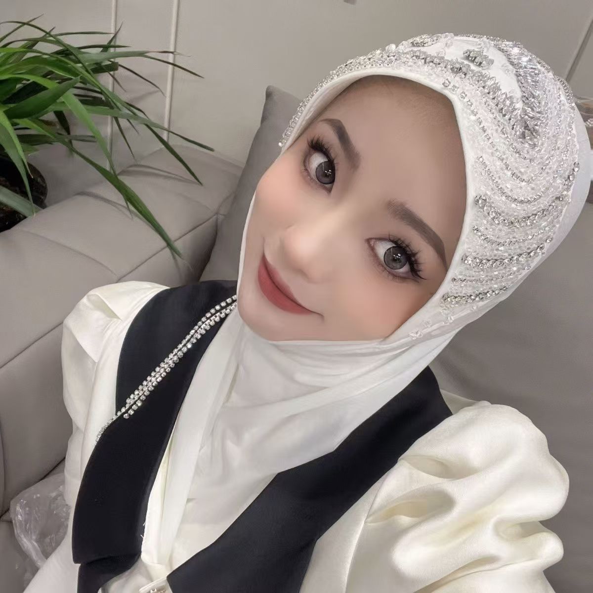 Luxury Hat Hijab Pink Scarf wi - Women Fashion Brand review and price