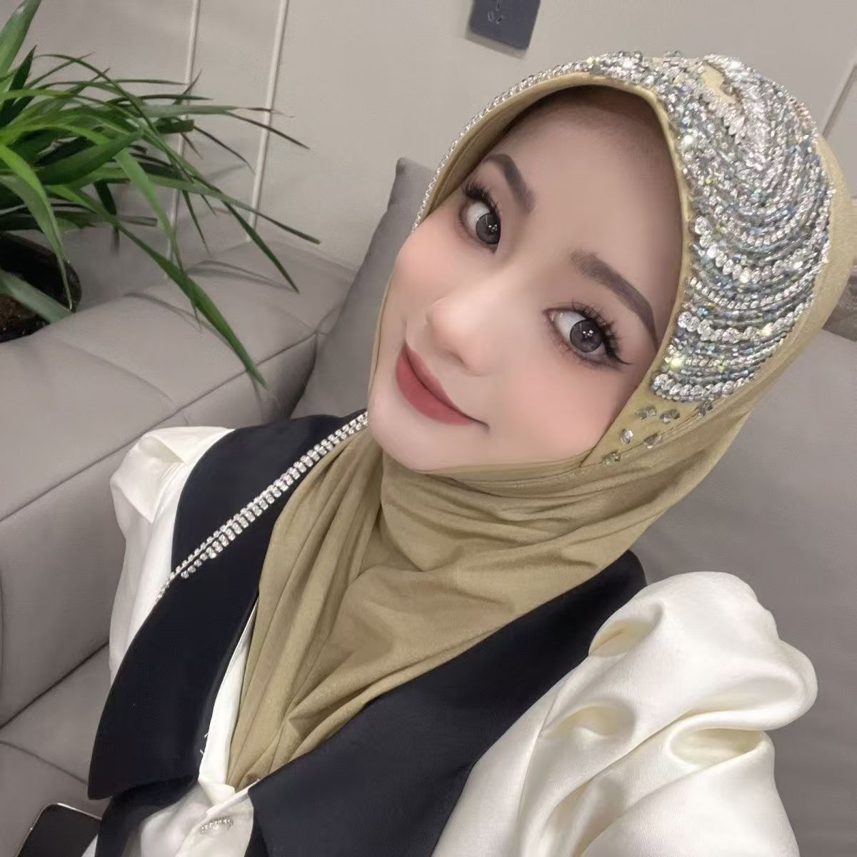 Luxury Hat Hijab Pink Scarf wi - Women Fashion Brand review and price