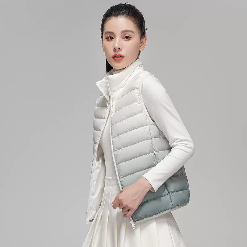 Women Fashion Gradient Ultra L - Puffer Vest Fashion Women review and price