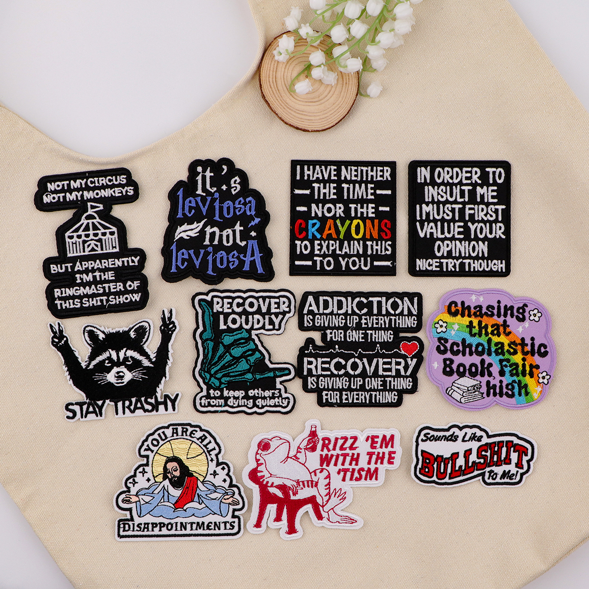 Quotes Patches On Clothes Funn - Women Fashion Quotes review and price