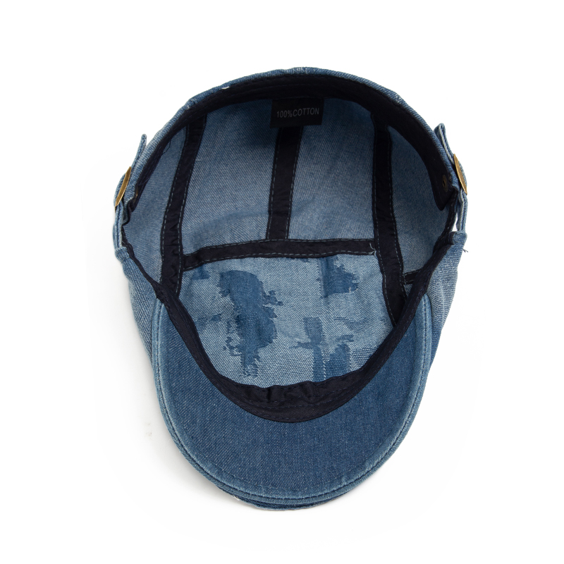 Fashion Men Ripped Denim Beret - Women Fashion Nz review and price