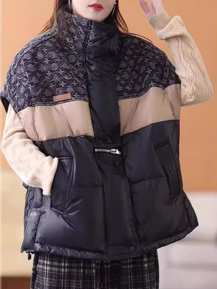 Fashion Retro Down Jacket Vest - Puffer Vest Fashion Women review and price