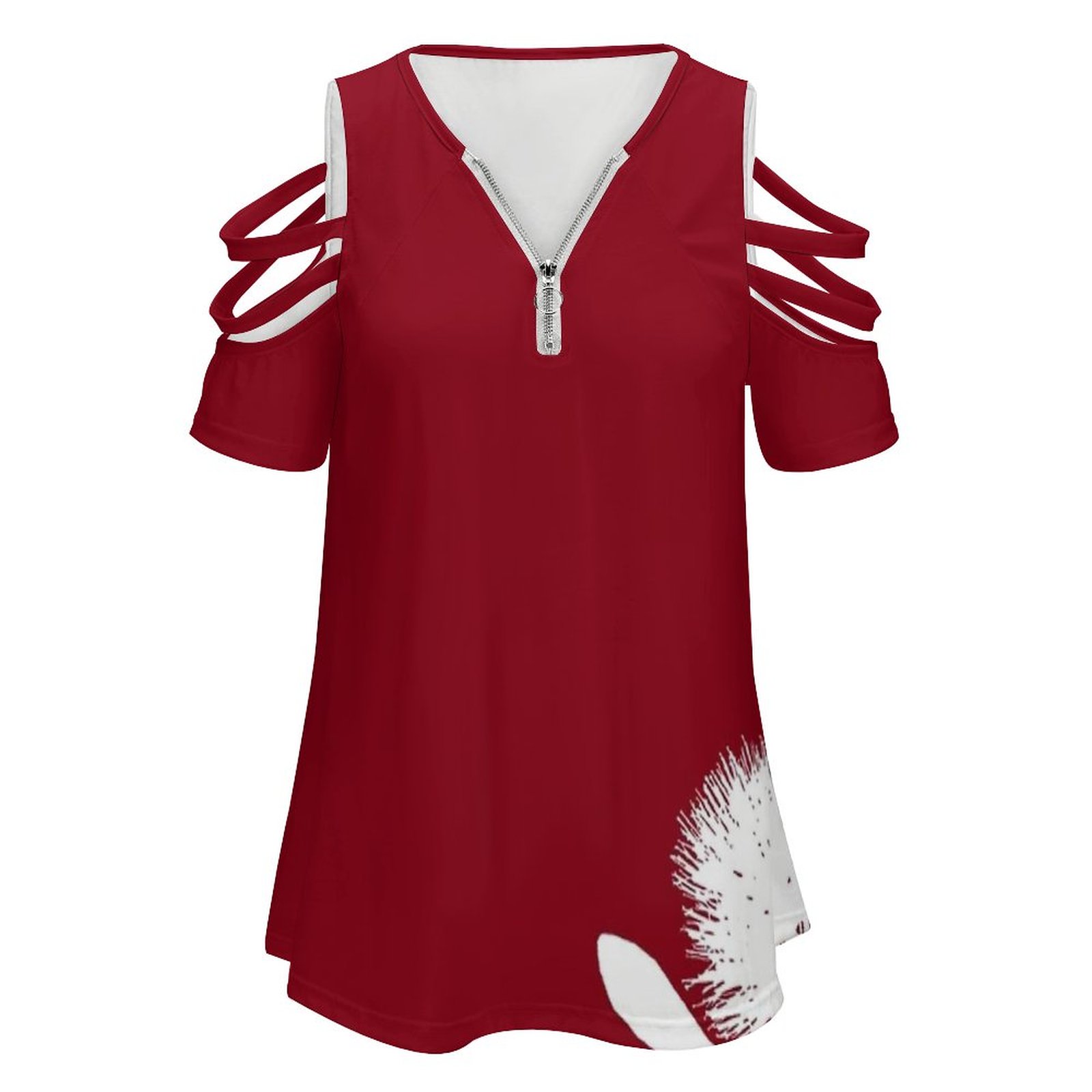 Pohutukawa-White On Red Women  - Women Fashion Nz review and price