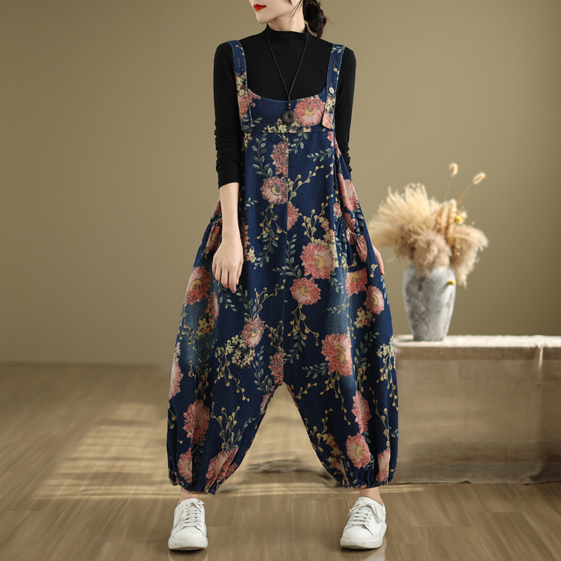 Loose Casual Denim Overalls fo - Women'S Fashion Overalls review and price