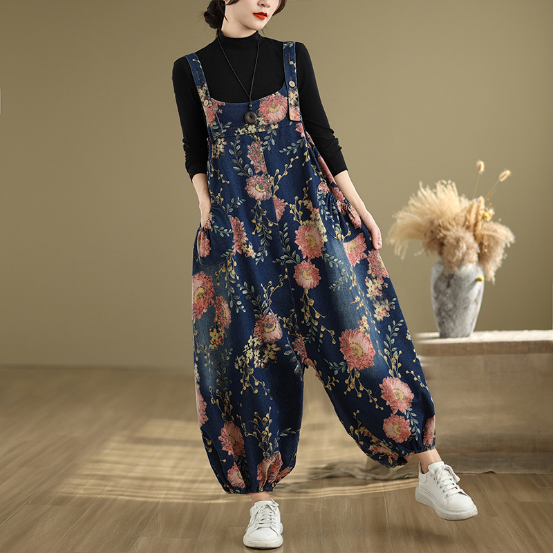 Loose Casual Denim Overalls fo - Women'S Fashion Overalls review and price