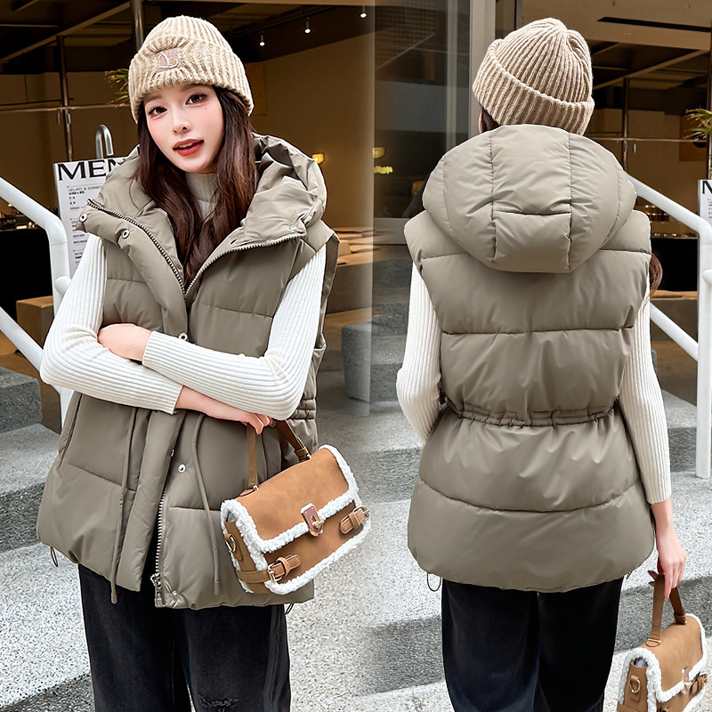 Winter Down Cotton Vest Jacket - Puffer Vest Fashion Women review and price