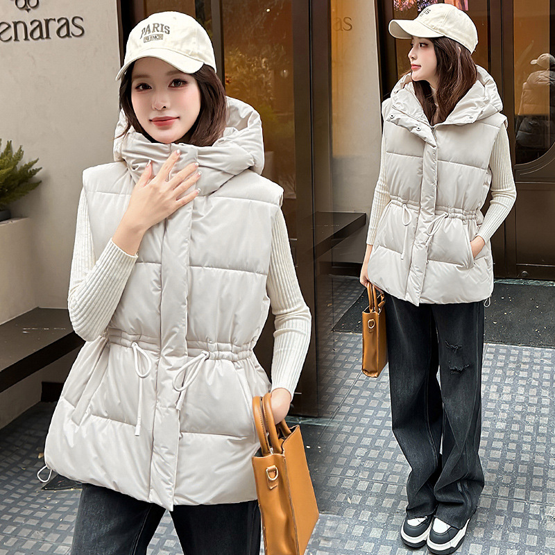 Winter Down Cotton Vest Jacket - Puffer Vest Fashion Women review and price
