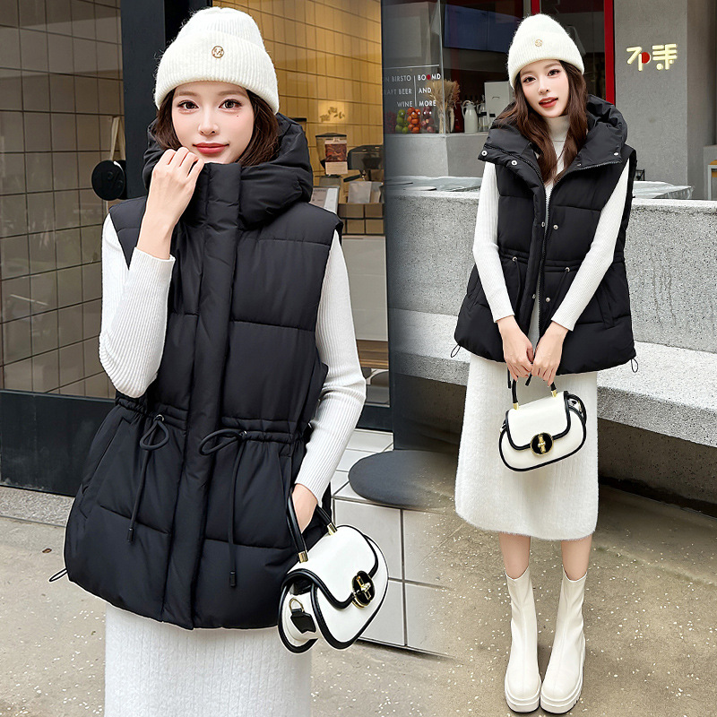 Winter Down Cotton Vest Jacket - Puffer Vest Fashion Women review and price