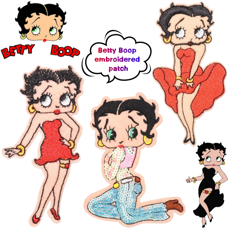 Betty Boop Patch High Color Va - Women And Men Fashion review and price