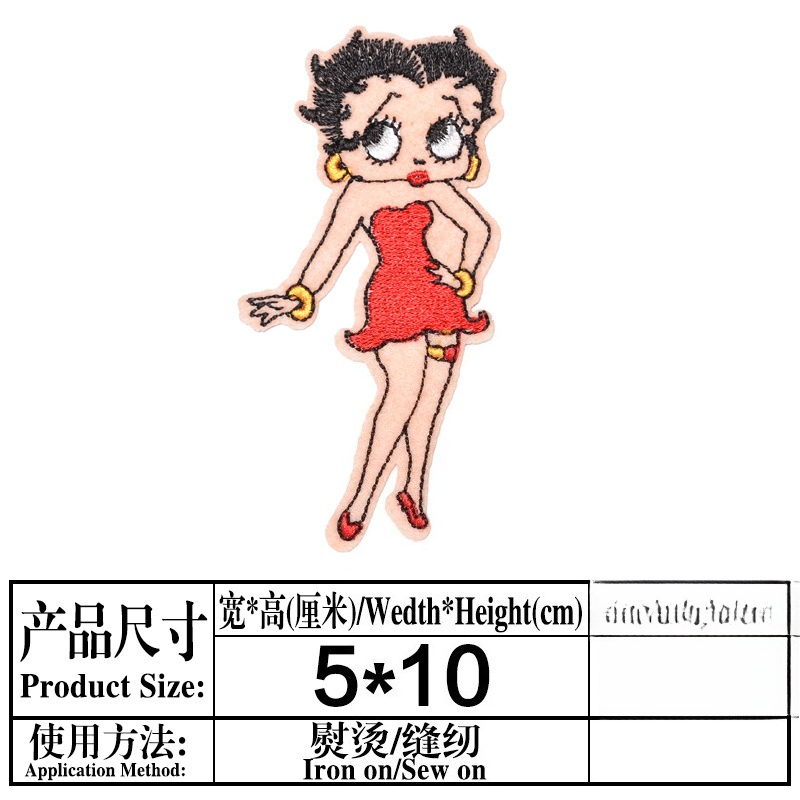 Betty Boop Patch High Color Va - Women And Men Fashion review and price