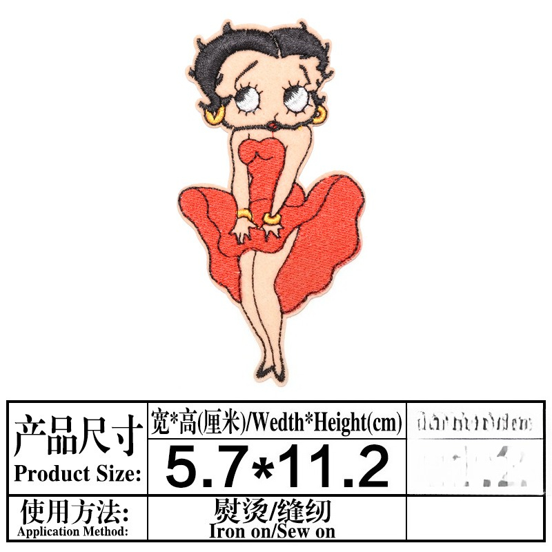 Betty Boop Patch High Color Va - Women And Men Fashion review and price