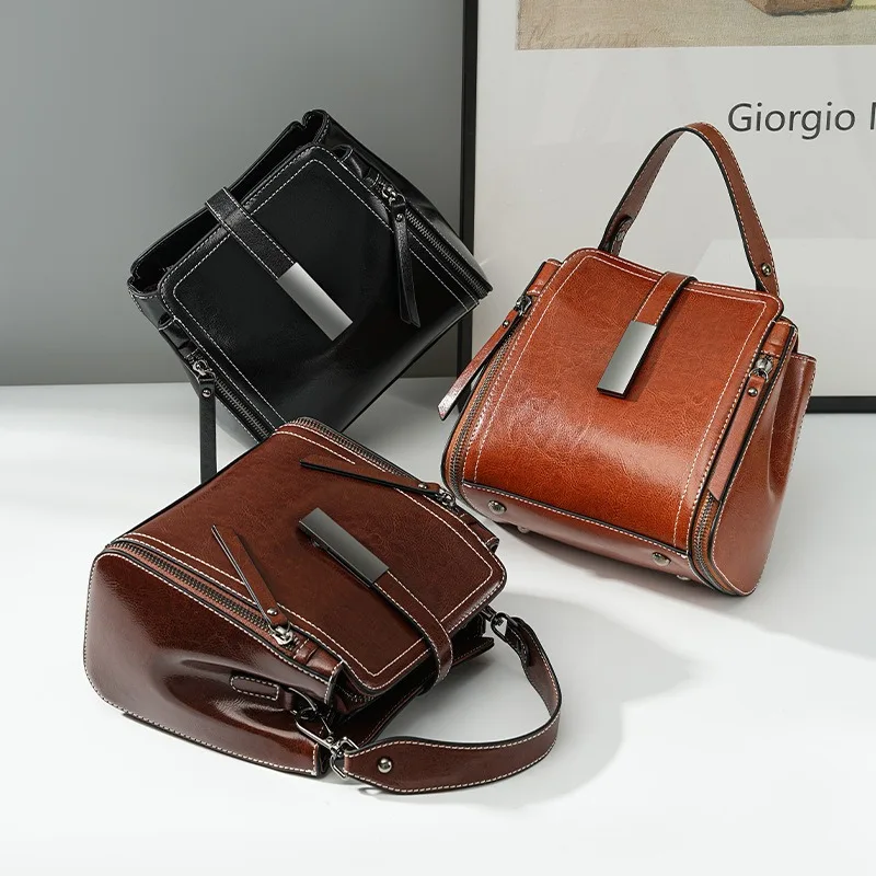 Fashionable Oil Wax Leather Wo - Women'S Fashion In 1920 review and price