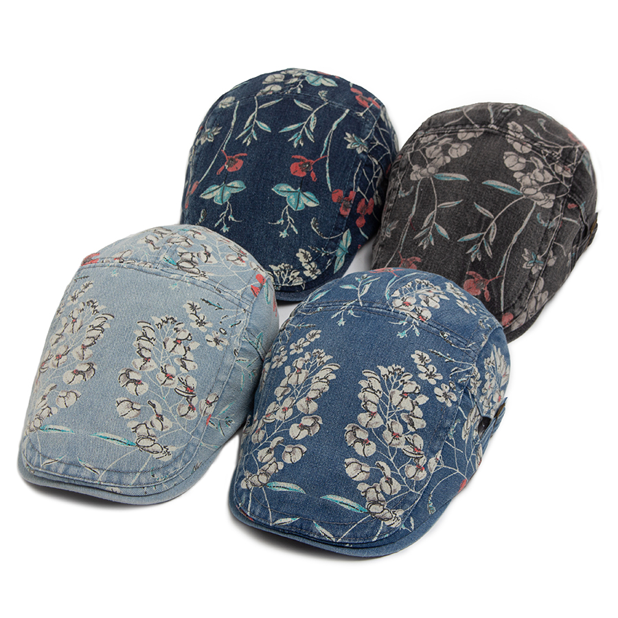 New Vintage Print Denim Beret  - Women Fashion Nz review and price