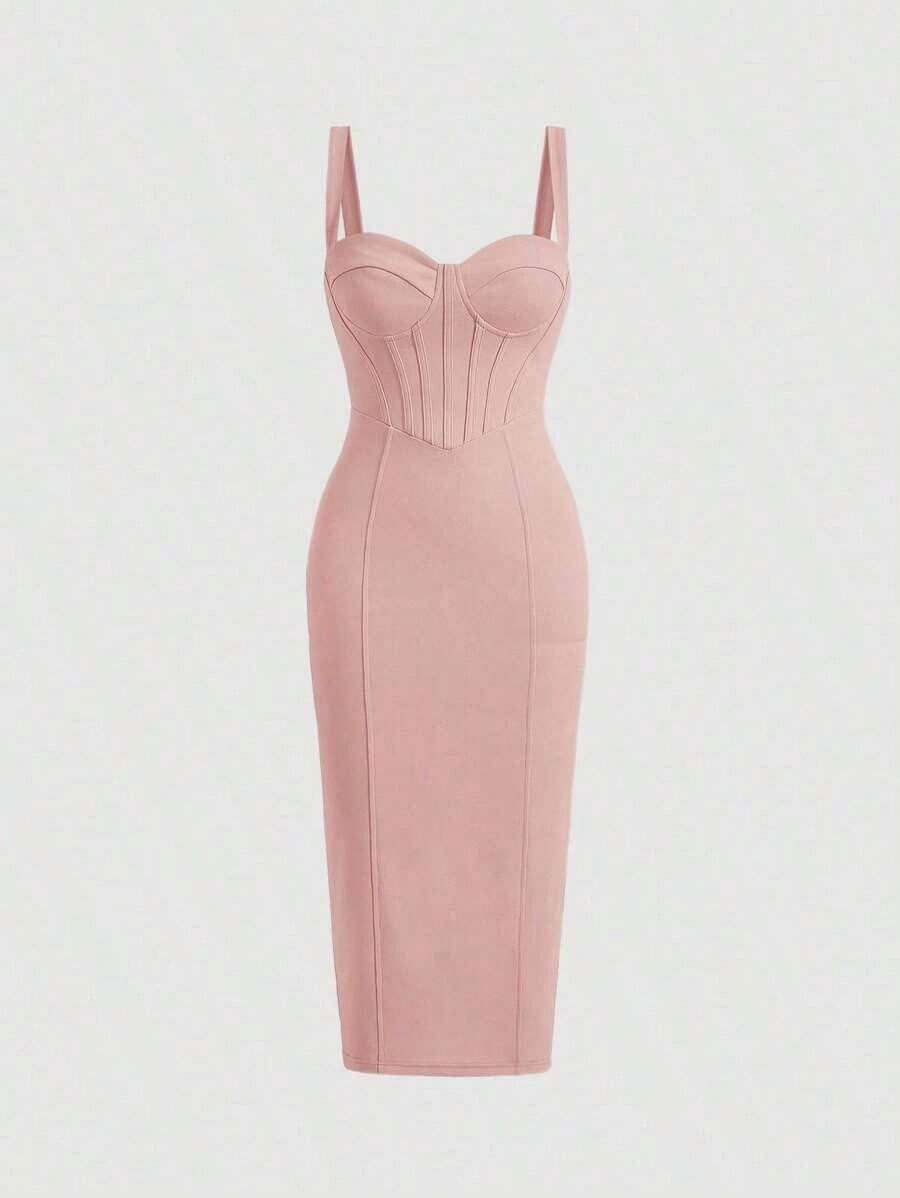 Solid Bustier Cami Dress Paste - Women'S Fashion Jersey review and price