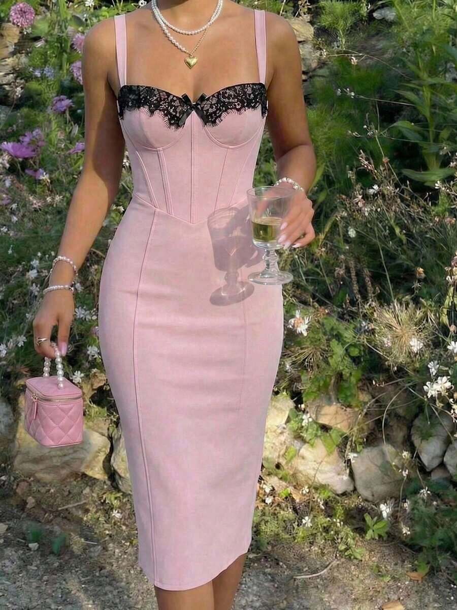 Solid Bustier Cami Dress Paste - Women'S Fashion Jersey review and price