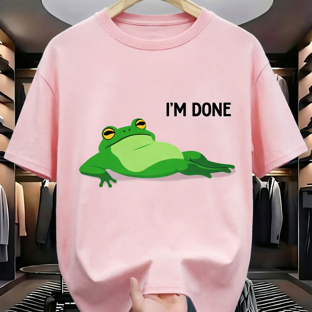 Cartoon Green Frog with 