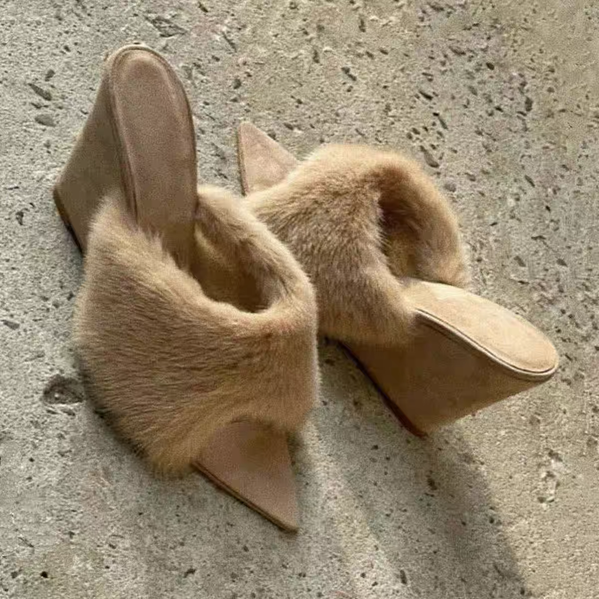 Women's Fur Wedge Slippers Fal - Women'S Fashion Trends Fall 2025 review and price