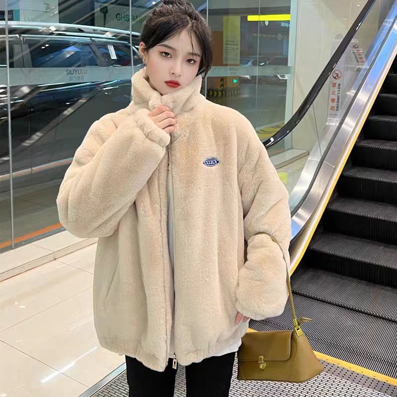 2025 New Loose-Fit Faux Rabbit - Women'S Fashion Quilted Jacket review and price