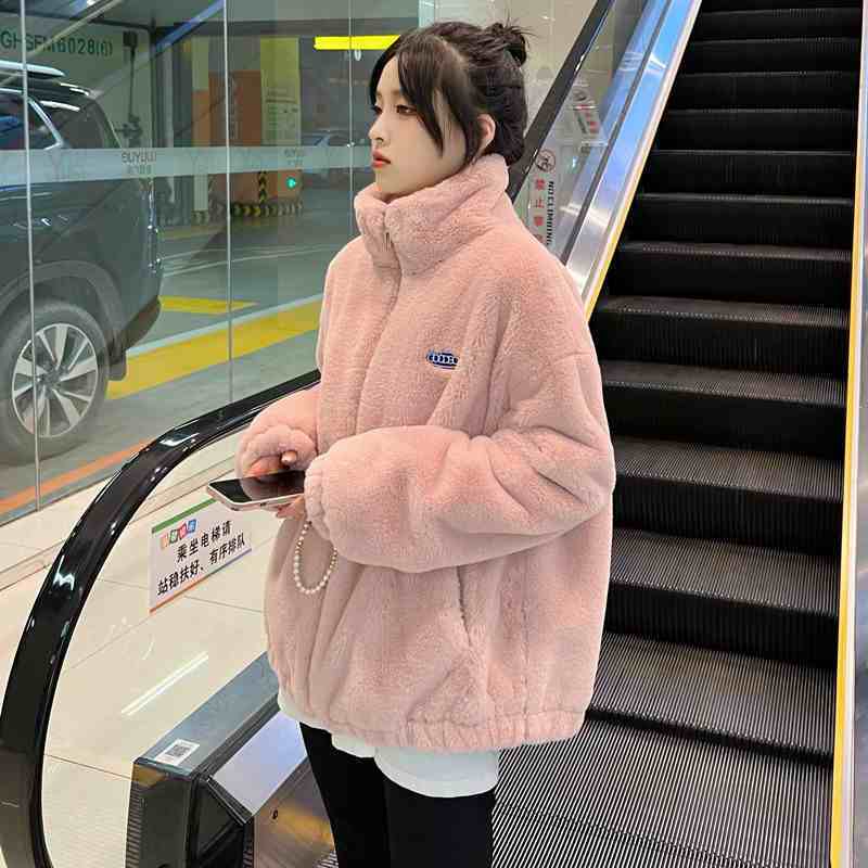 2025 New Loose-Fit Faux Rabbit - Women'S Fashion Quilted Jacket review and price