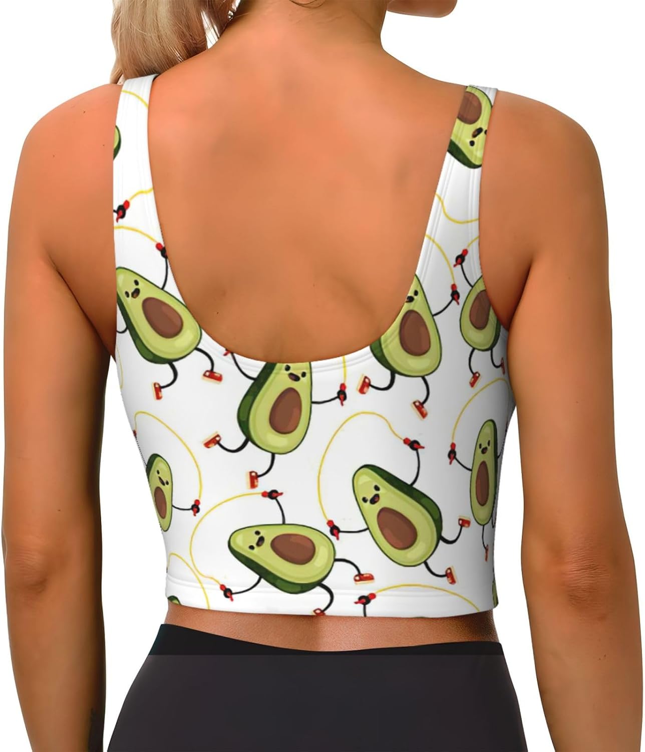 Funny Cartoon Avocados Print L - Women Fashion Vest review and price