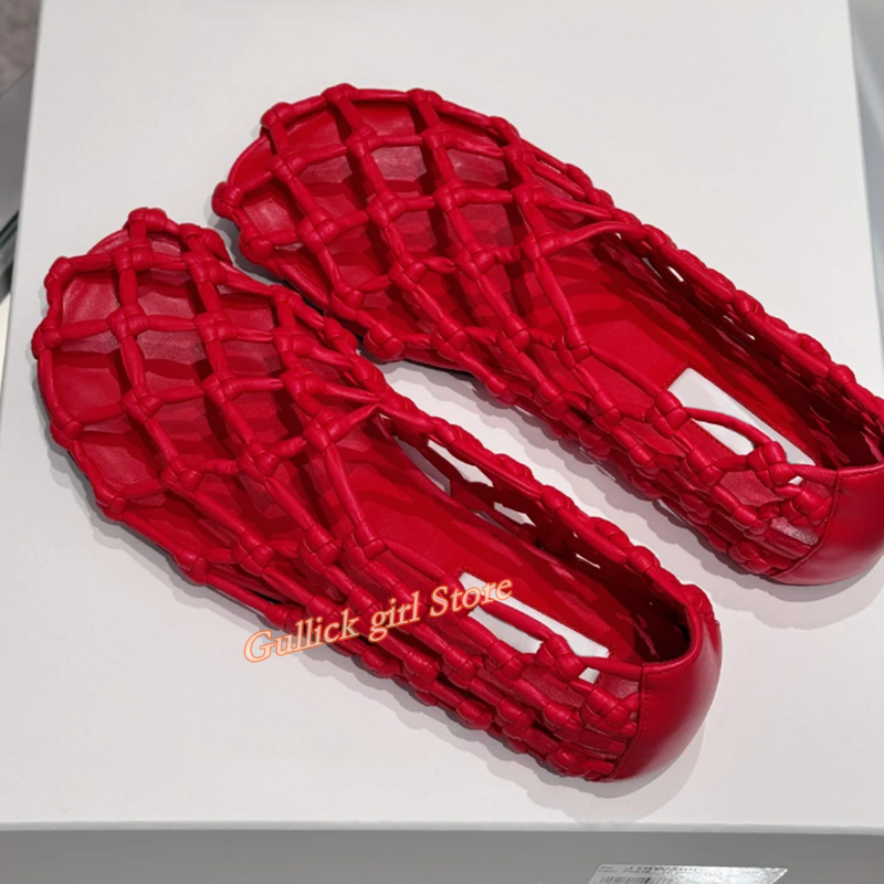 French Woven Mesh Hollow flat  - Women'S Fashion Footwear review and price