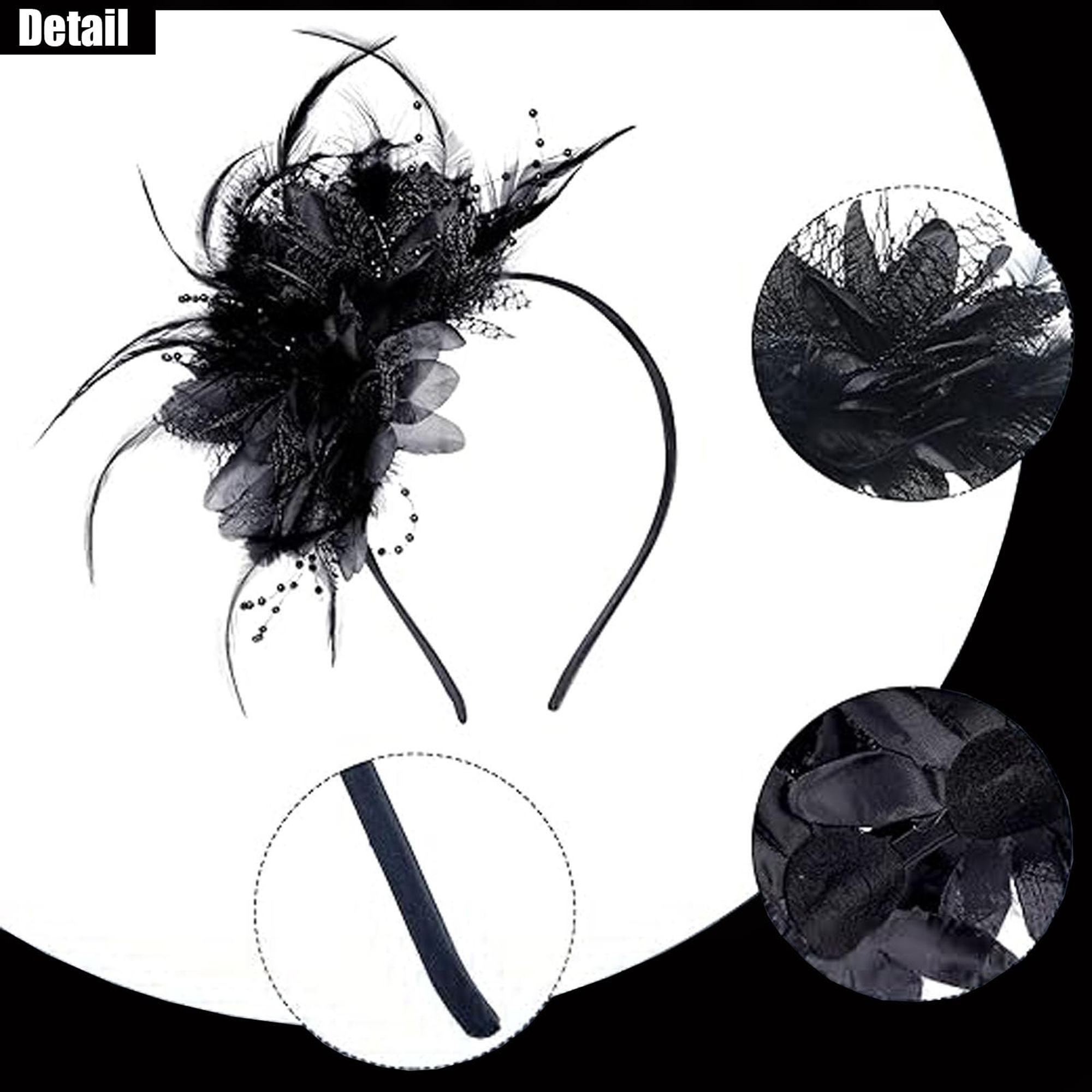 Elegant Feathered Headpiece wi - Women'S Fashion Kentucky Derby review and price