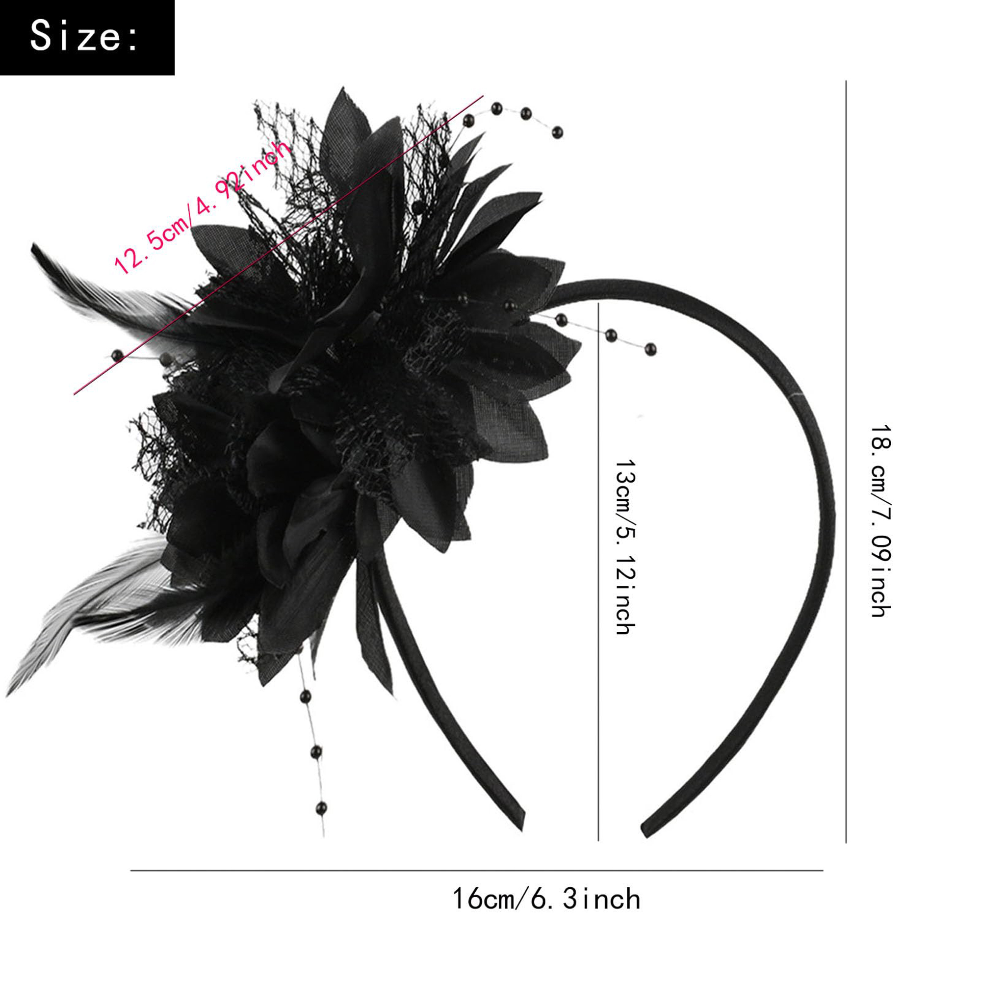 Elegant Feathered Headpiece wi - Women'S Fashion Kentucky Derby review and price