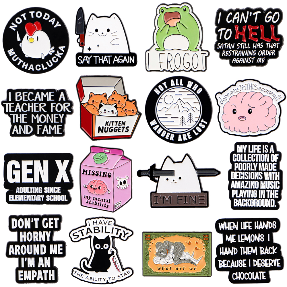Frog Cat Badges Lapel Pins for - Women Fashion Quotes review and price