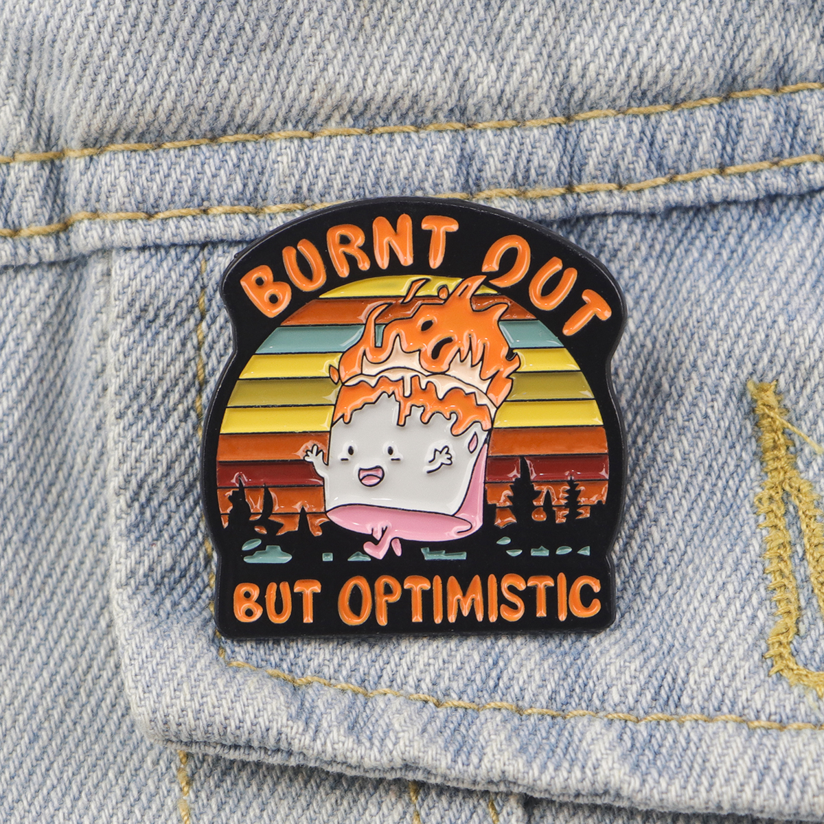Fire Badges Enamel Pin Brooche - Women Fashion Quotes review and price