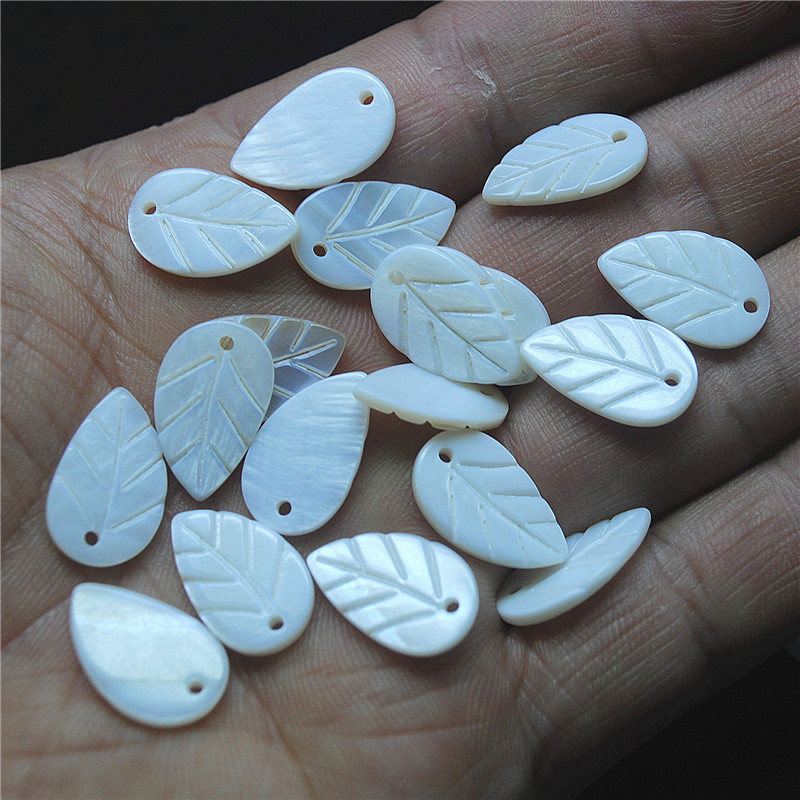 30PCS White Shell Leaf Shape 8 - Women Fashion Nz review and price