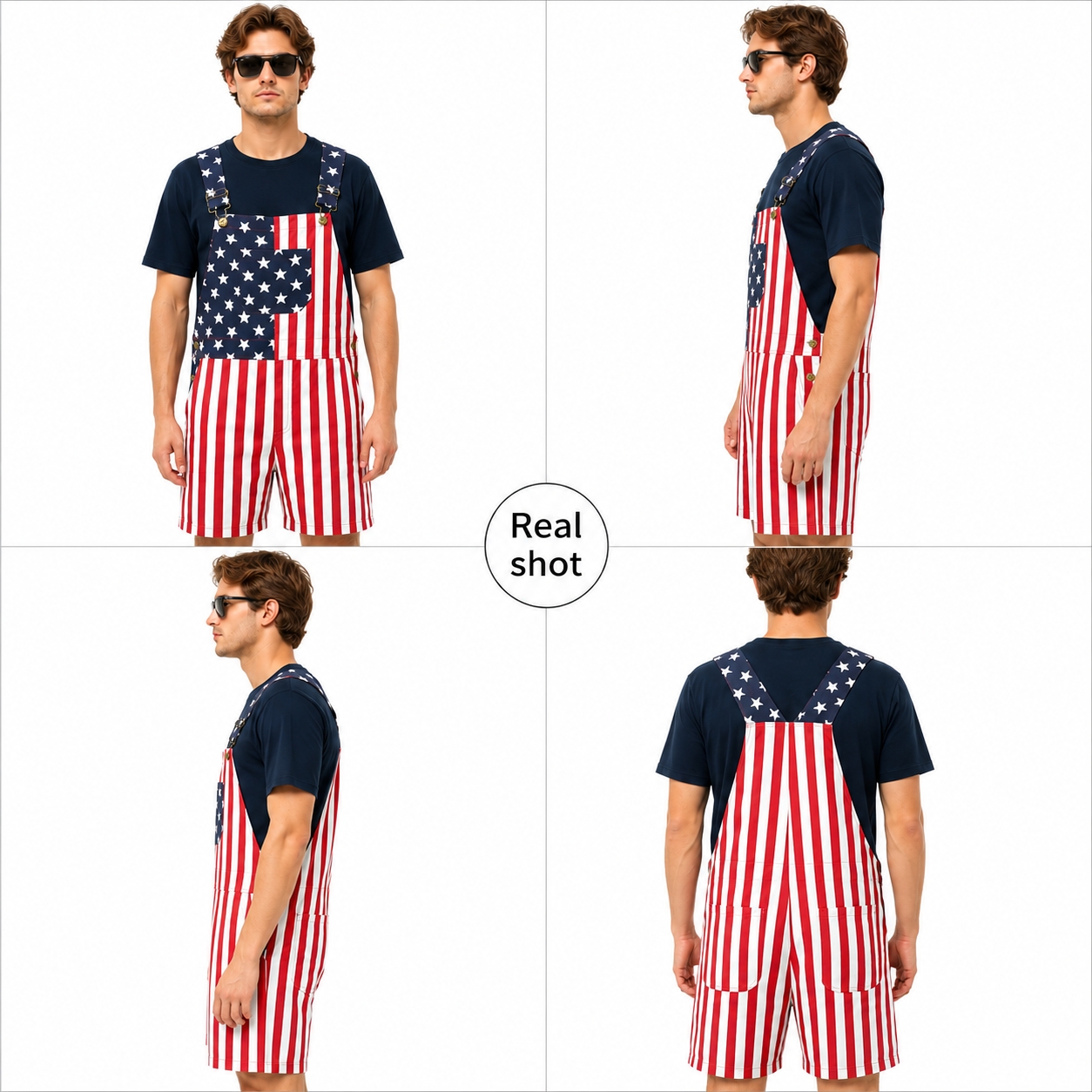 American Flag Printed Bib Over - Women'S Fashion Overalls review and price