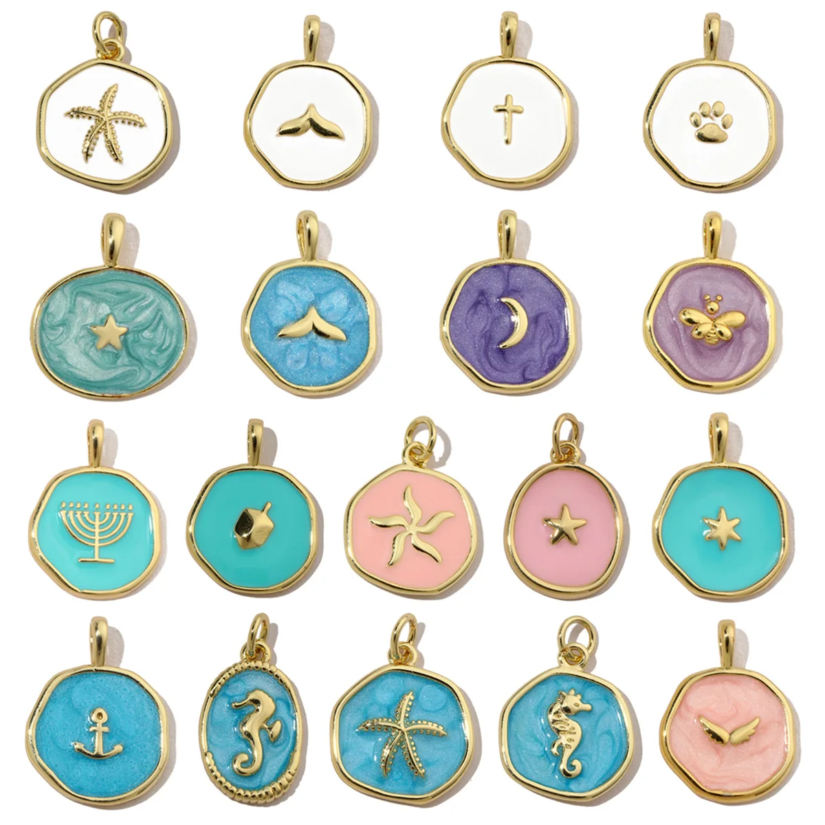 3pcs/Lot 18k Gold Plated Ename - Women Fashion Nz review and price